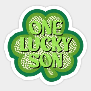 Fortunate Lad: One Lucky Son Clover Sticker